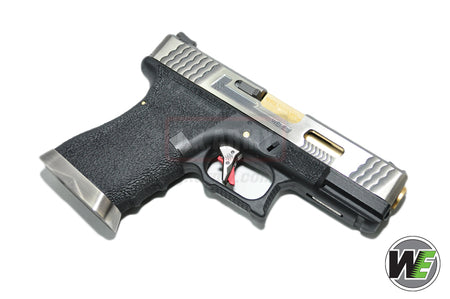 WE Custom Model 19 Pistol Airsoft T3 ( SV SLIDE / GD BARREL / BK FRAME )