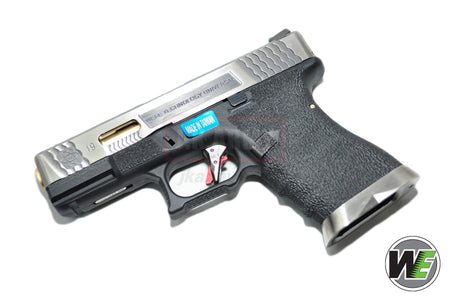 WE Custom Model 19 Pistol Airsoft T3 ( SV SLIDE / GD BARREL / BK FRAME )