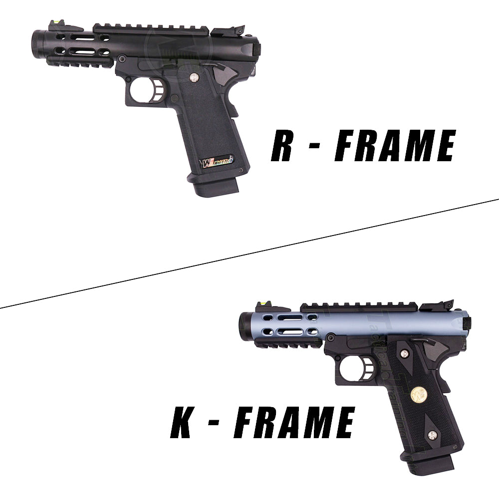 WE Galaxy Hi-Capa 5.1 PREMIUM Slide R / K  & Barrel Type S / L GBB Pistol-5.1 Slide K-Short ( S )-Black