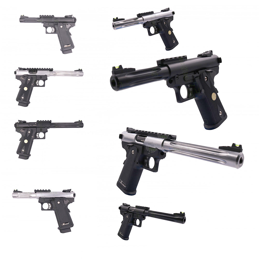 WE Galaxy Hi-Capa 5.1 PREMIUM Slide R / K  & Barrel Type S / L GBB Pistol-5.1 Slide K-Short ( S )-Black