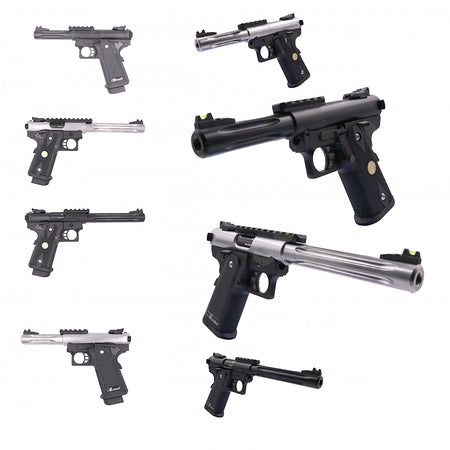 WE Galaxy Hi-Capa 5.1 PREMIUM Slide R / K  & Barrel Type S / L GBB Pistol-5.1 Slide K-Short ( S )-Black