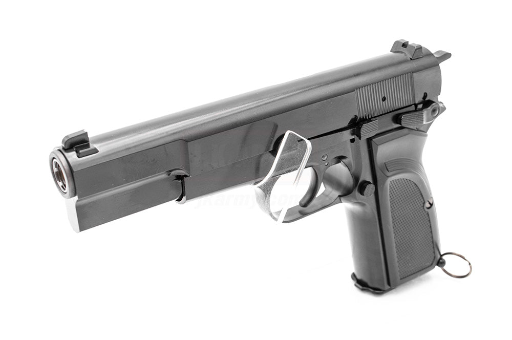 WE Browning Hi-Power MK3 GBB Pistol Airsoft ( Black ) ( Custom Marking )-No Marking ( Original Version )