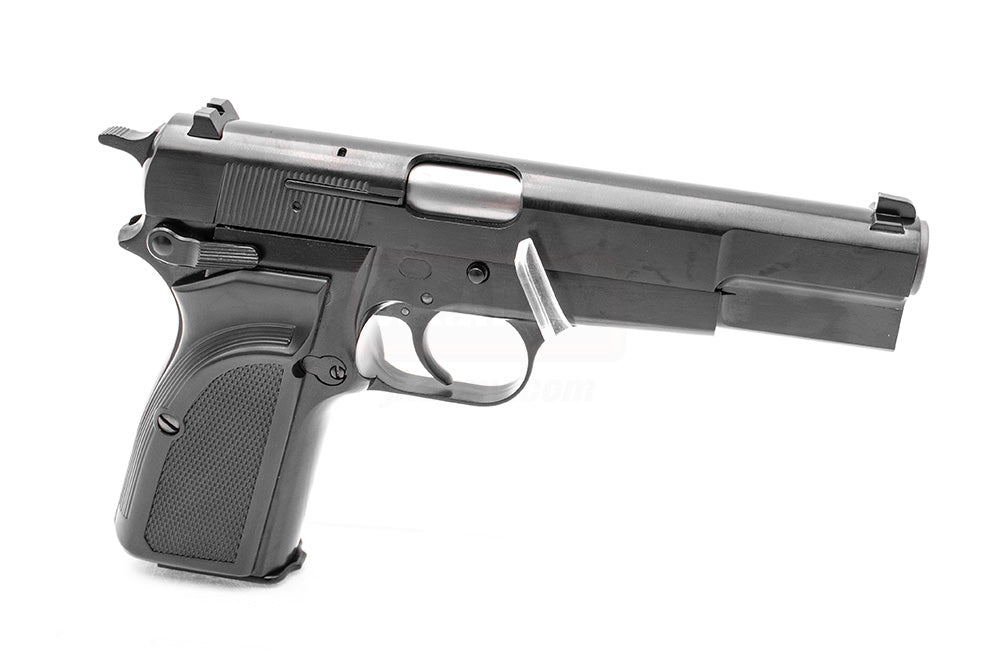 WE Browning Hi-Power MK3 GBB Pistol Airsoft ( Black ) ( Custom Marking )-No Marking ( Original Version )
