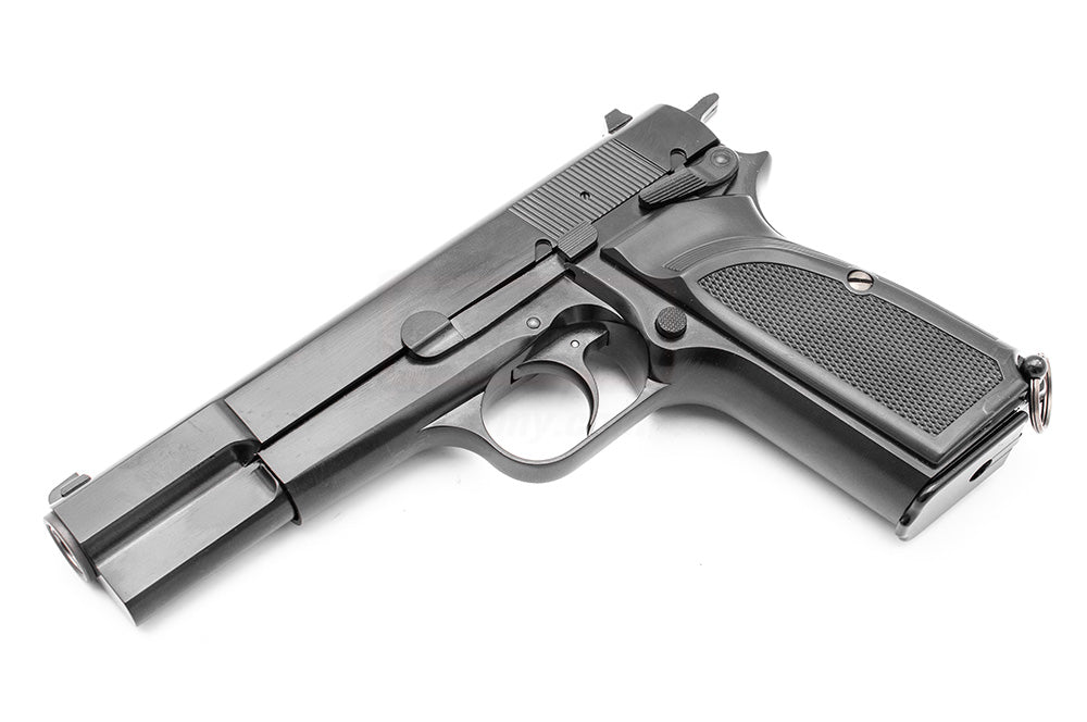 WE Browning Hi-Power MK3 GBB Pistol Airsoft ( Black ) ( Custom Marking )-No Marking ( Original Version )