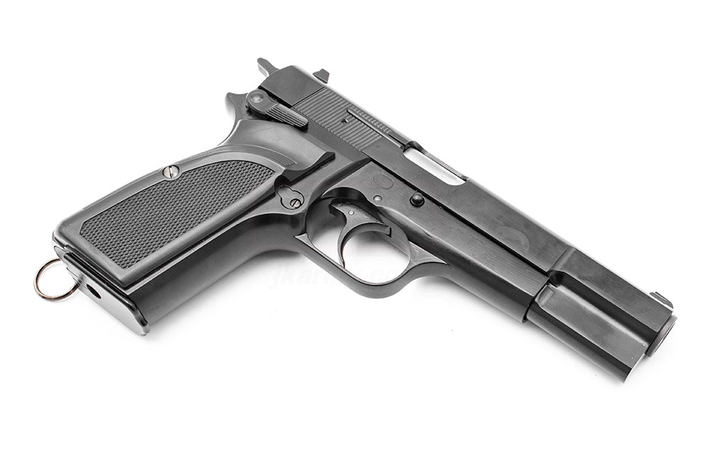 WE Browning Hi-Power MK3 GBB Pistol Airsoft ( Black ) ( Custom Marking )-No Marking ( Original Version )