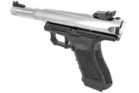 WE Galaxy G Series Premium S GBB Pistol ( Black / Silver )-Silver