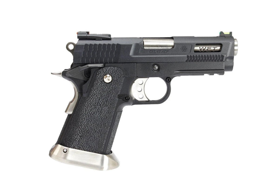 WE Tech Hi-Capa Force 3.8 Brontosaurus GBB Pistol ( Black )