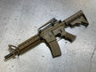 WE M4CQB Gas Blow Back Open Chamber Rifle Tan Edition ( GBB )