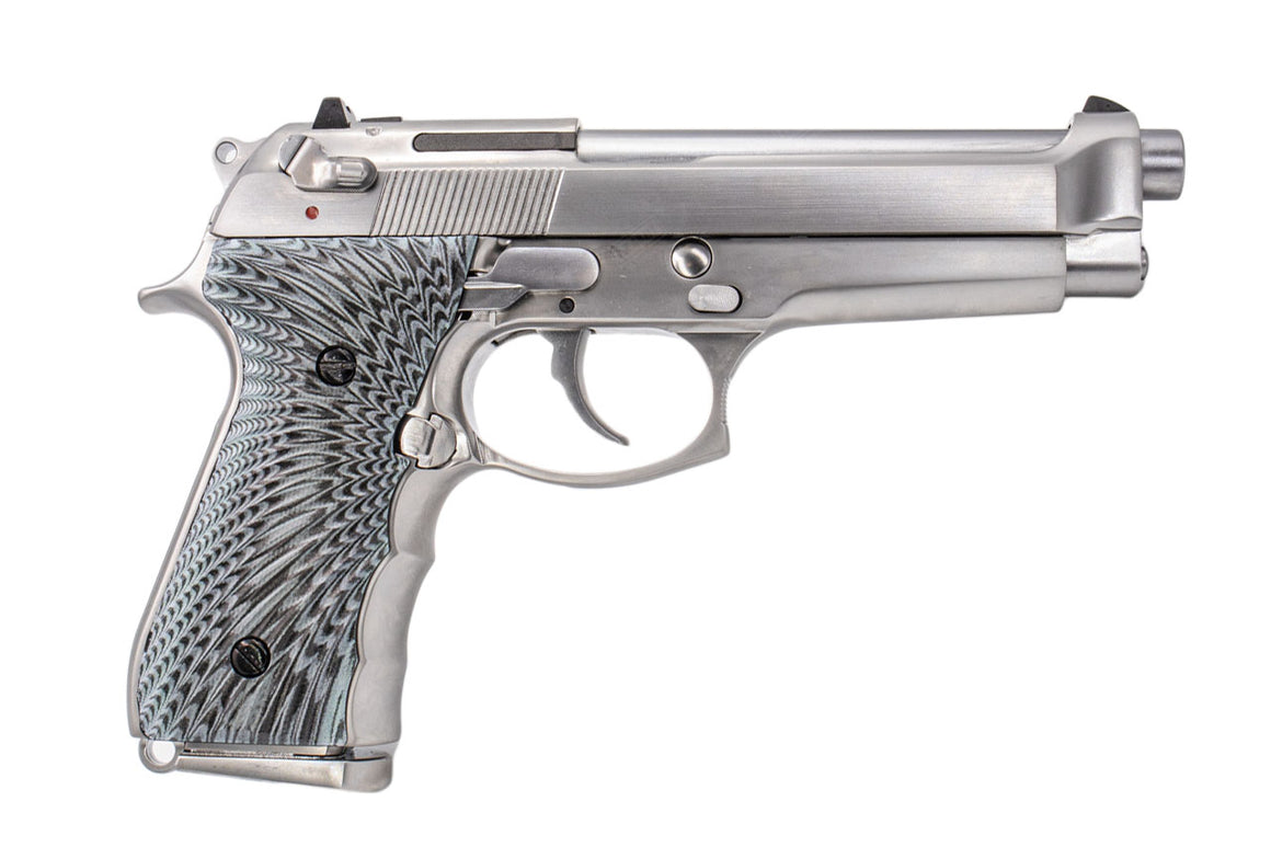 WE M92 Eagle Full Auto GBB Pistol Airsoft ( 2022 New System ) ( Silver )