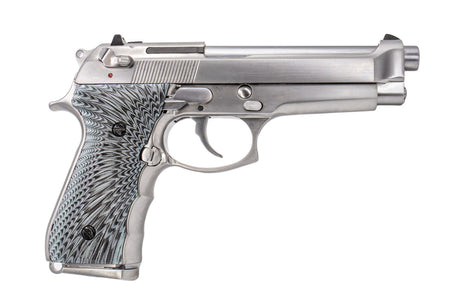 WE M92 Eagle Full Auto GBB Pistol Airsoft ( 2022 New System ) ( Silver )