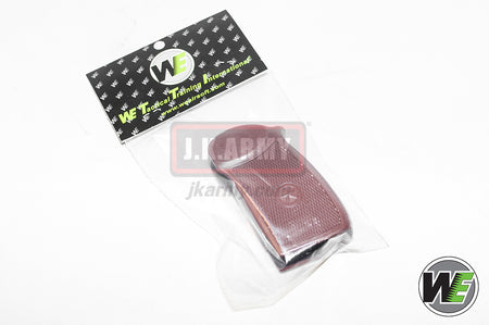 WE Makarov Gas Pistol with Marking and Dummy Suppressor ( BK w/ Brown Grip )