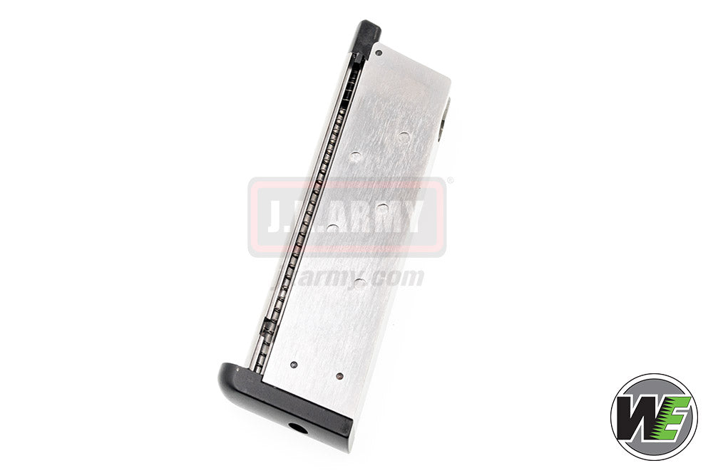 WE MEU GBB Pistol 15 Rds Gas Magazine ( Silver ) ( MEU / 1911 Mag )