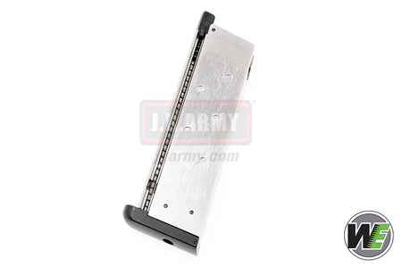 WE MEU GBB Pistol 15 Rds Gas Magazine ( Silver ) ( MEU / 1911 Mag )