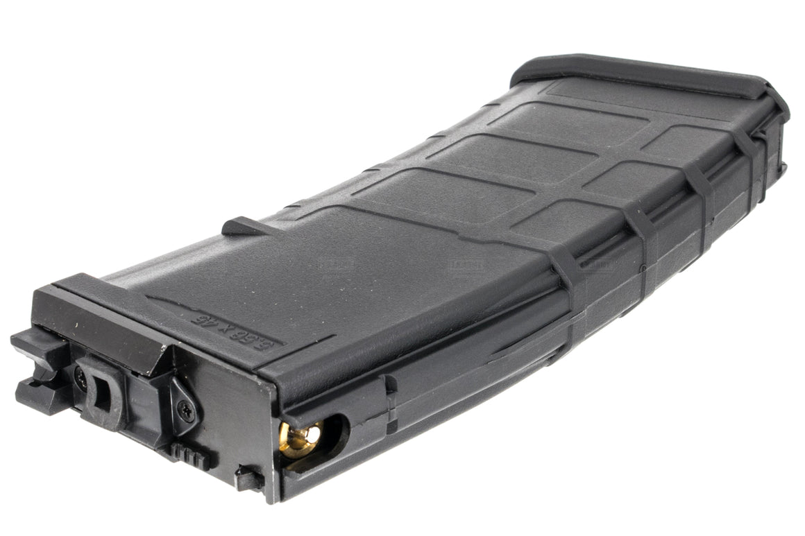 WE MUSOKEN P Style M4 GBB 30Rds Gas Magazine for WE M4 AR 416 GBB Series ( Black ) ( Open Chamber System )