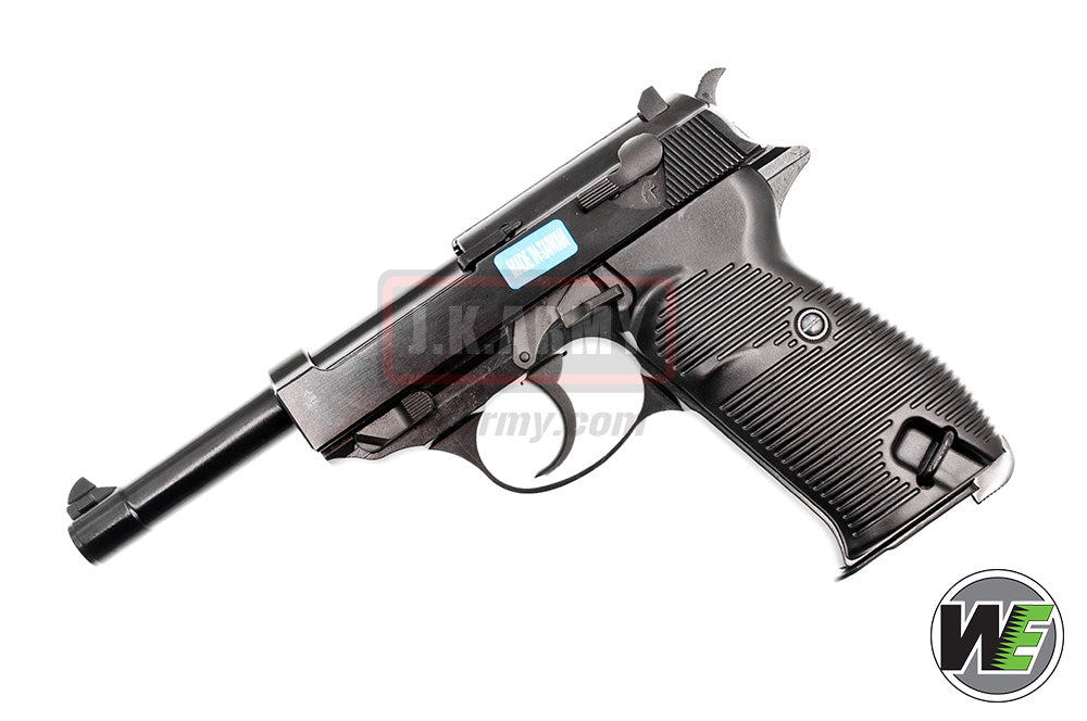WE P38L GBB Pistol Airsoft ( Black )