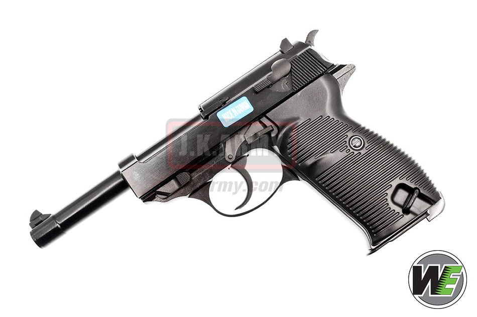 WE P38L GBB Pistol Airsoft ( Black )