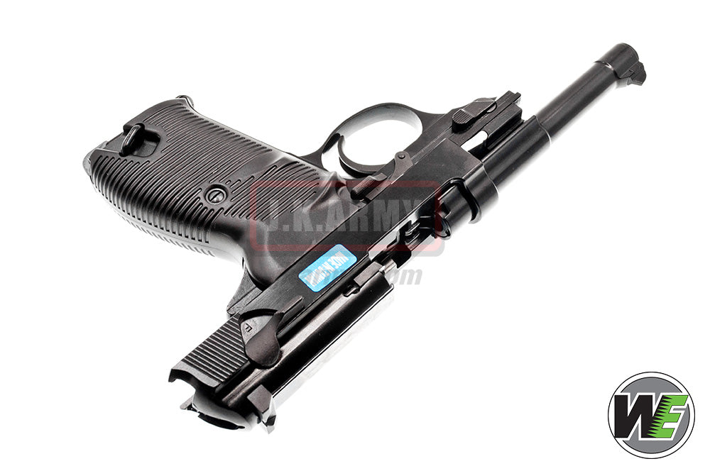 WE P38L GBB Pistol Airsoft ( Black )
