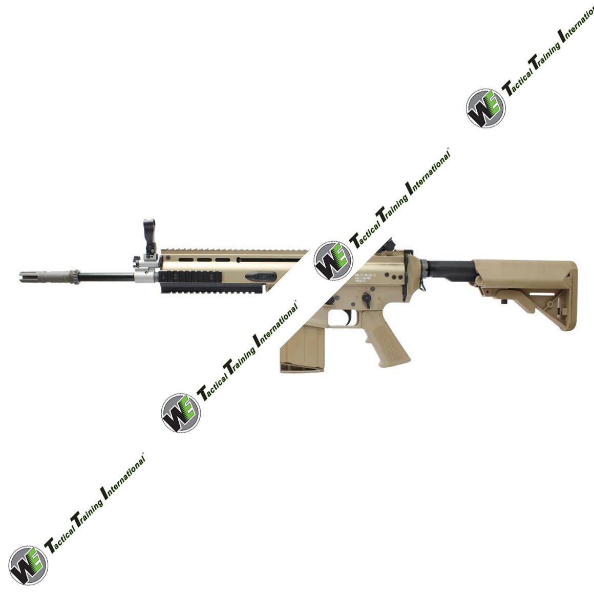 WE SCA Heavy M4 Stock Airsoft GBB Rifle  ( DE ) ( MK17 ) ( SEAL EDITION Crane Stock )