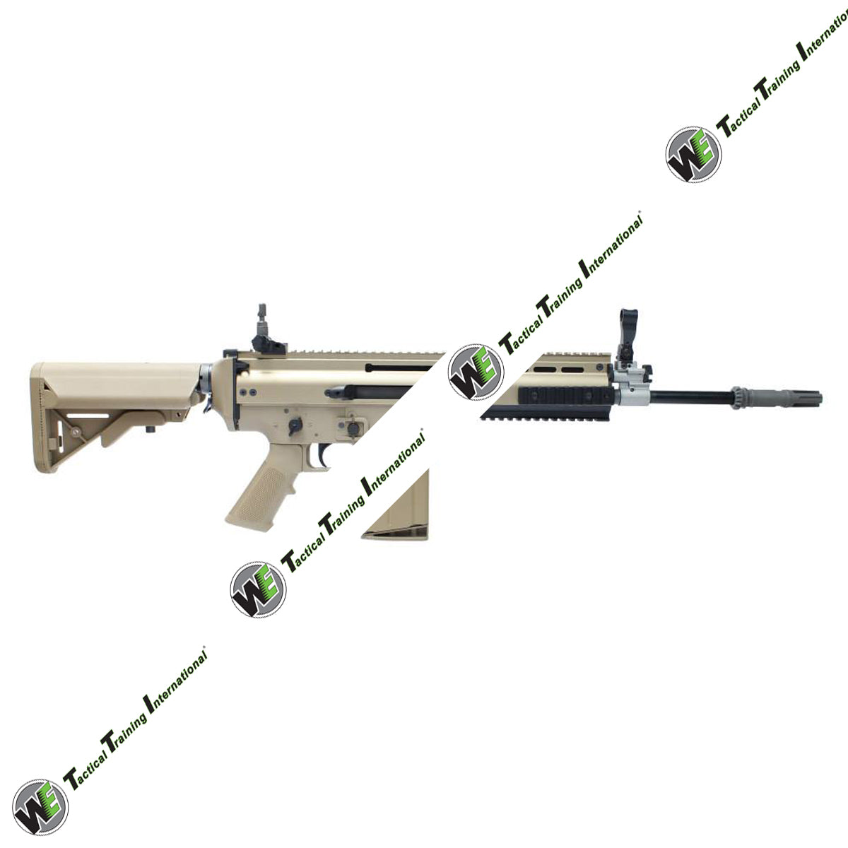 WE SCA Heavy M4 Stock Airsoft GBB Rifle  ( DE ) ( MK17 ) ( SEAL EDITION Crane Stock )