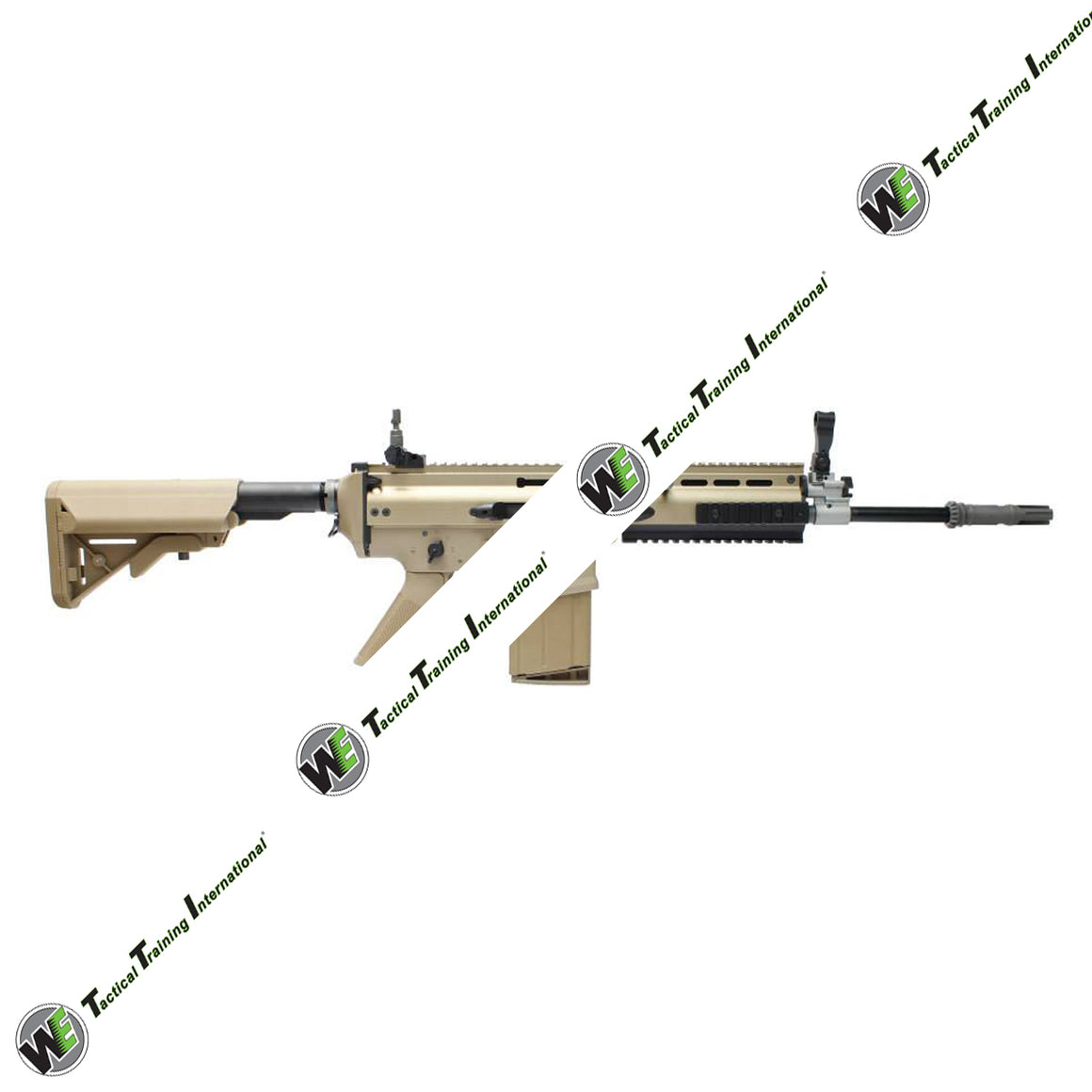 WE SCA Heavy M4 Stock Airsoft GBB Rifle  ( DE ) ( MK17 ) ( SEAL EDITION Crane Stock )