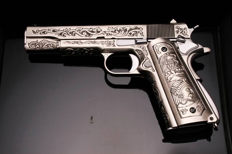 WE 1911 Classic Floral Pattern GBB Pistol Airsoft