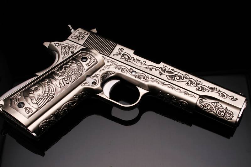 WE 1911 Classic Floral Pattern GBB Pistol Airsoft