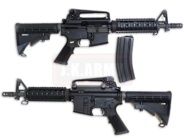 WE M4CQB Gas Blow Back Open Chamber Rifle Black Edition ( GBB )