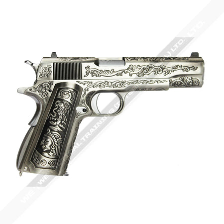 WE Double Barrel 1911 Full Metal GBB Pistol Airsoft ( Classic Floral Pattern )