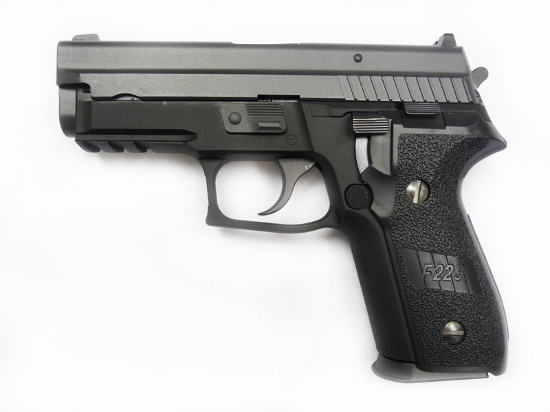 WE F229 Railed Full Metal GBB Pistol ( No Marking ) ( BK ) ( 229 )