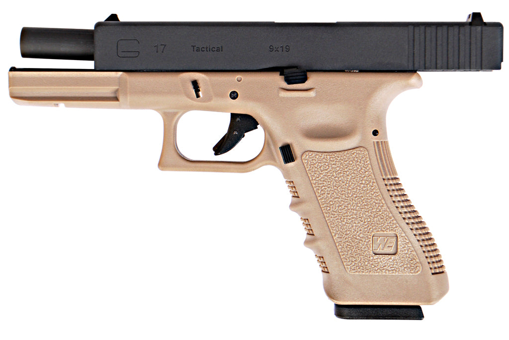 WE Model 17 G3 Metal Slide GBB Pistol ( Tan )