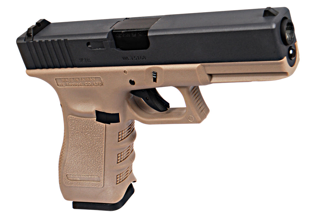 WE Model 17 G3 Metal Slide GBB Pistol ( Tan )