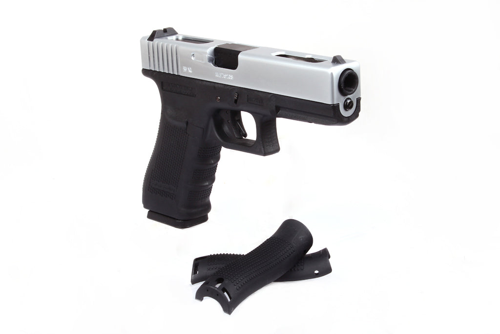 WE Model 18C G4 Metal Slide GBB Pistol ( SV ) ( SV Metal Slide, Black Frame )