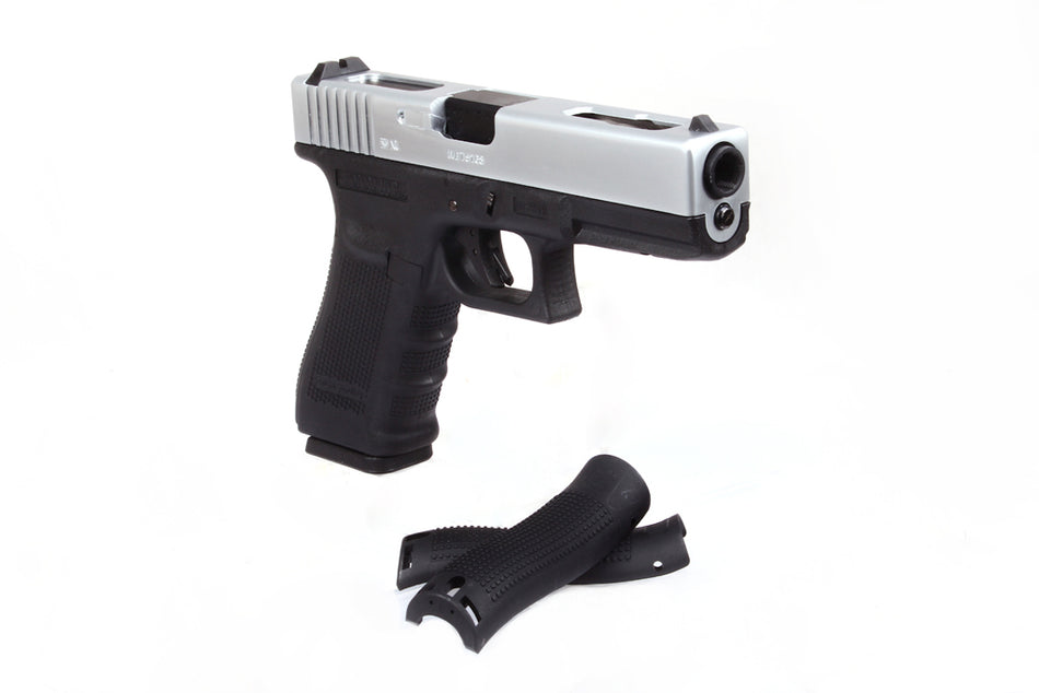 WE Model 18C G4 Metal Slide GBB Pistol ( SV ) ( SV Metal Slide, Black Frame )