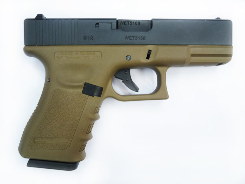WE Model 19 Metal Slide GBB Pistol ( Tan ) ( WE Marking )