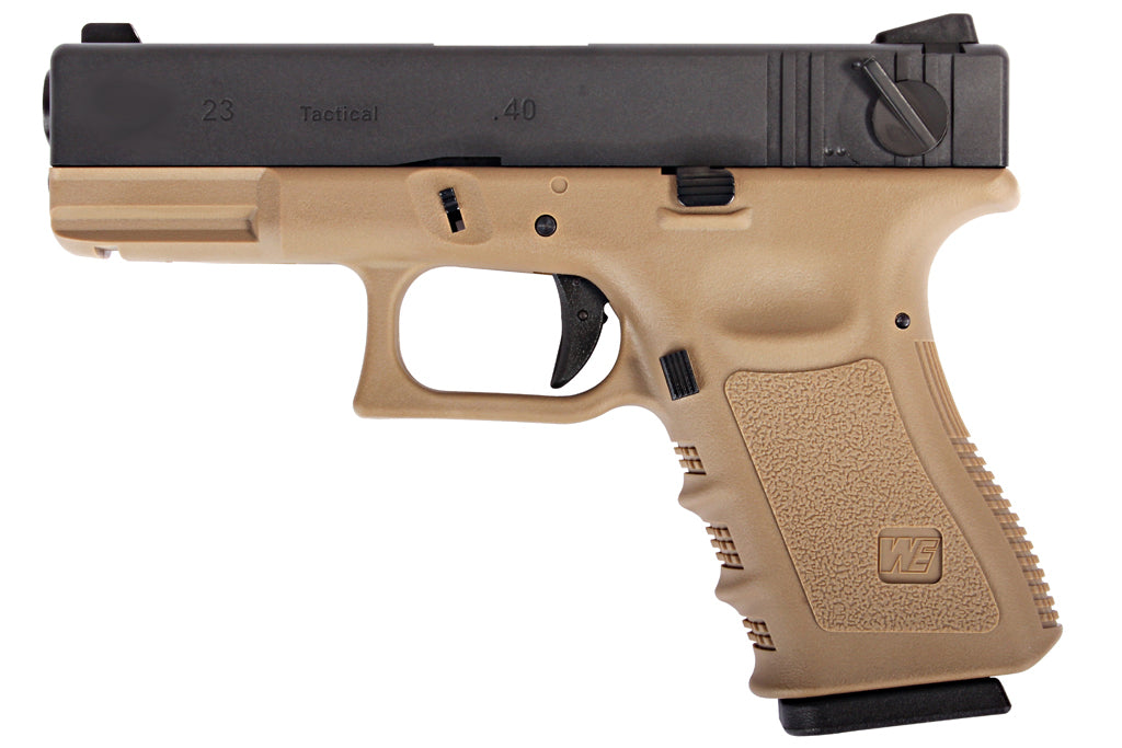 WE Model 2.3 Metal Slide GBB Pistol ( Tan )