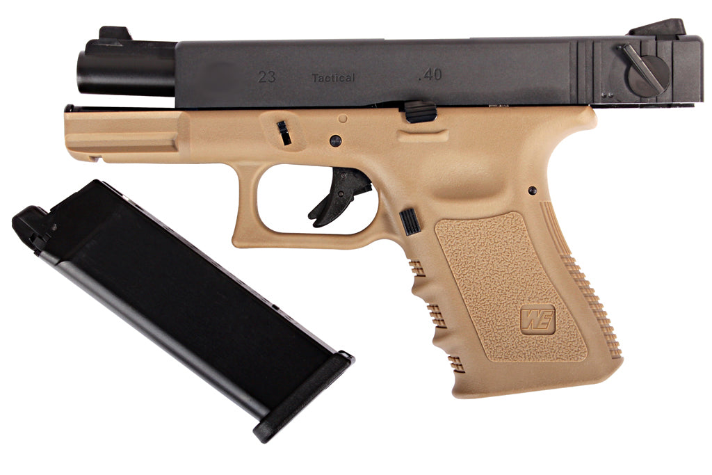 WE Model 2.3 Metal Slide GBB Pistol ( Tan )