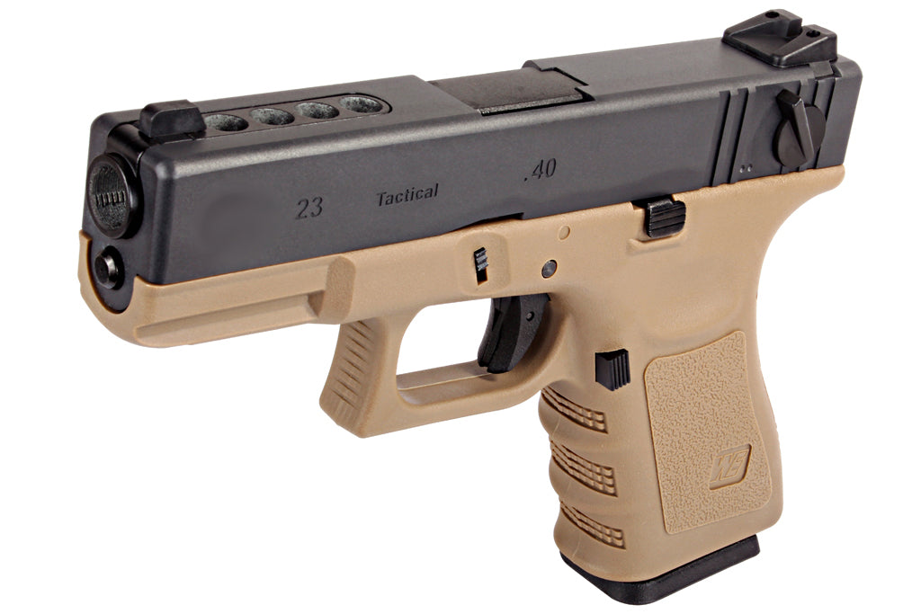 WE Model 2.3 Metal Slide GBB Pistol ( Tan )