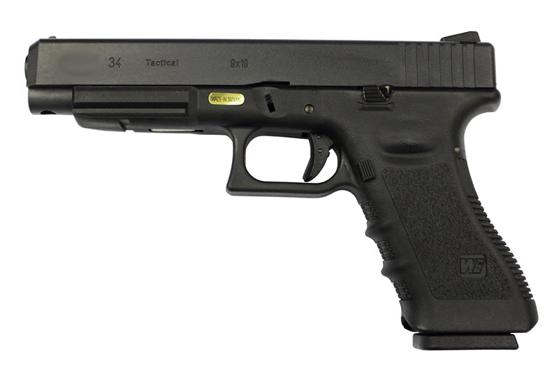 WE Model 3.4 Metal Slide GBB Pistol ( BK )