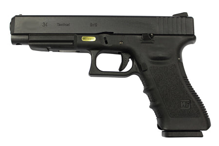 WE Model 3.4 Metal Slide GBB Pistol ( BK )