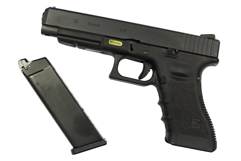WE Model 3.4 Metal Slide GBB Pistol ( BK )