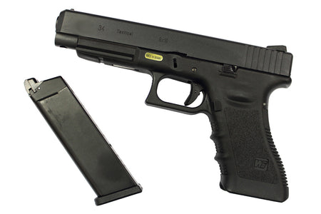 WE Model 3.4 Metal Slide GBB Pistol ( BK )