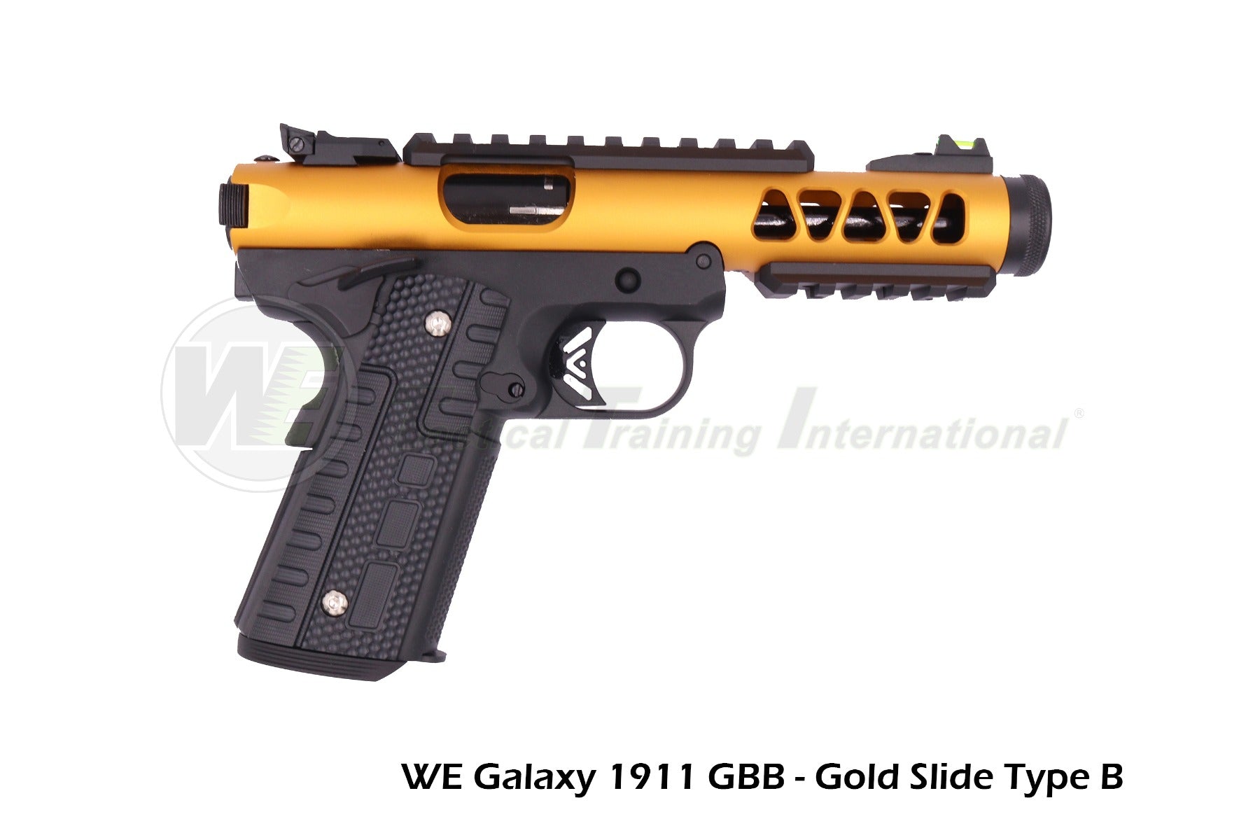 WE 1911 Galaxy GBB Pistol Type B-Gold-Black
