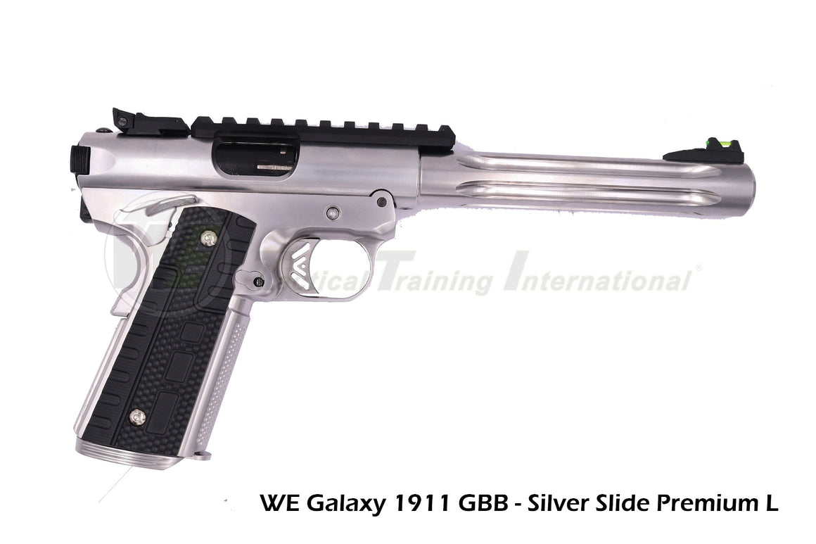 WE 1911 Galaxy GBB Pistol Premium Series-Silver-Short