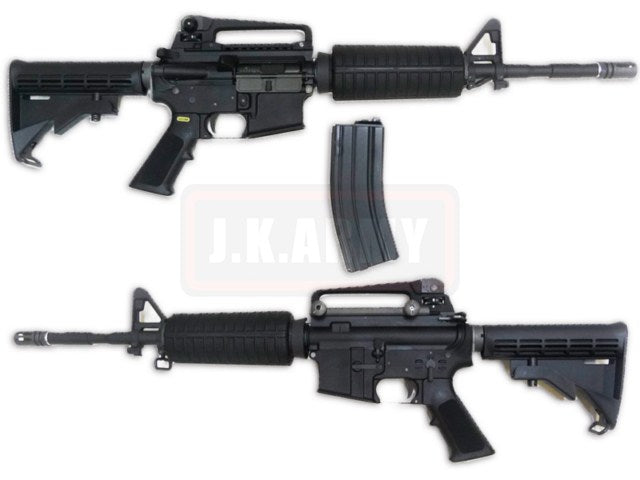 WE M4A1 Gas Blow Back Open Chamber Rifle Black Edition (GBB)