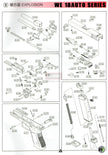 WE G Model 18C Auto G Series Explosion Parts #G-53