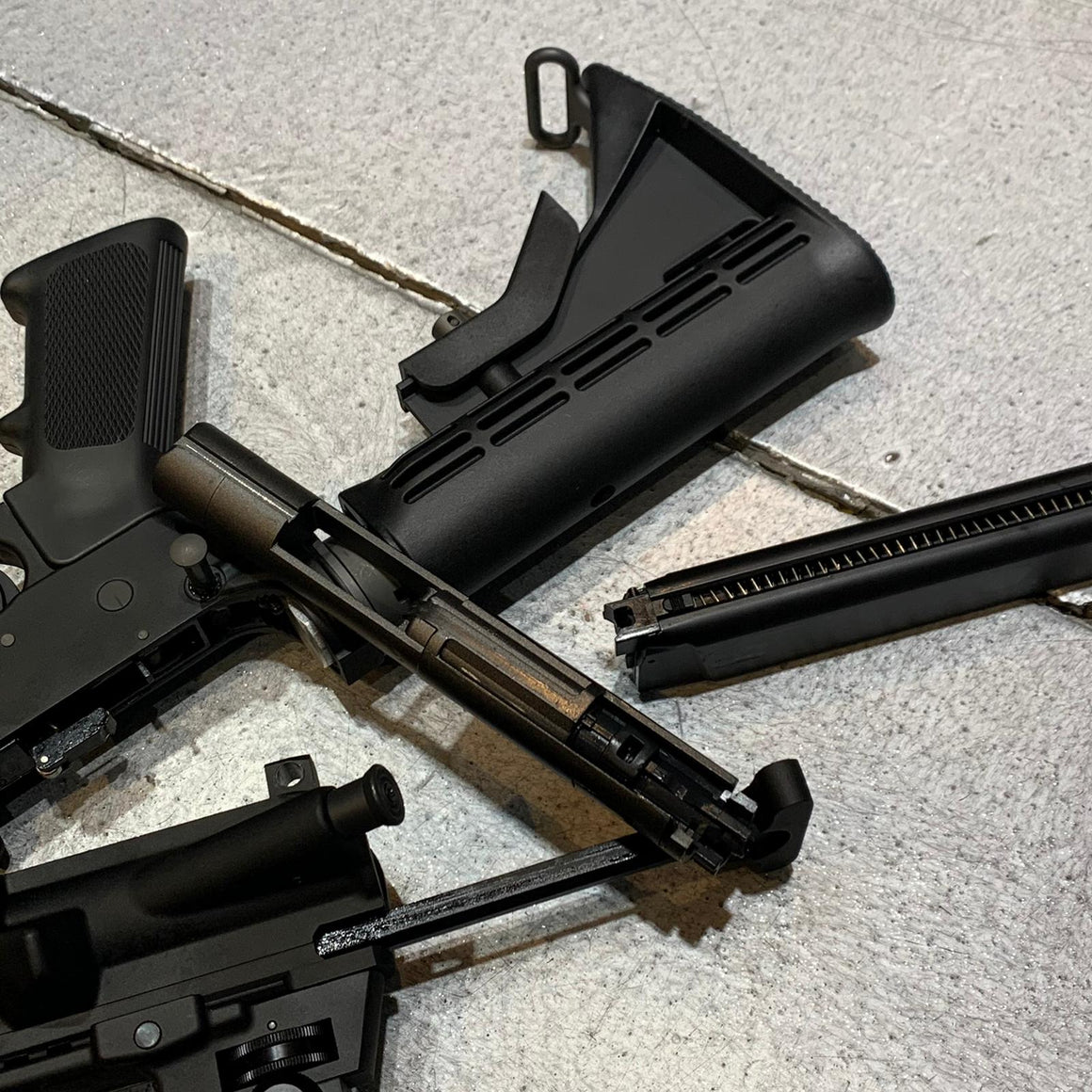 WE M4A1 PCC Version GBB Rifle ( Black )