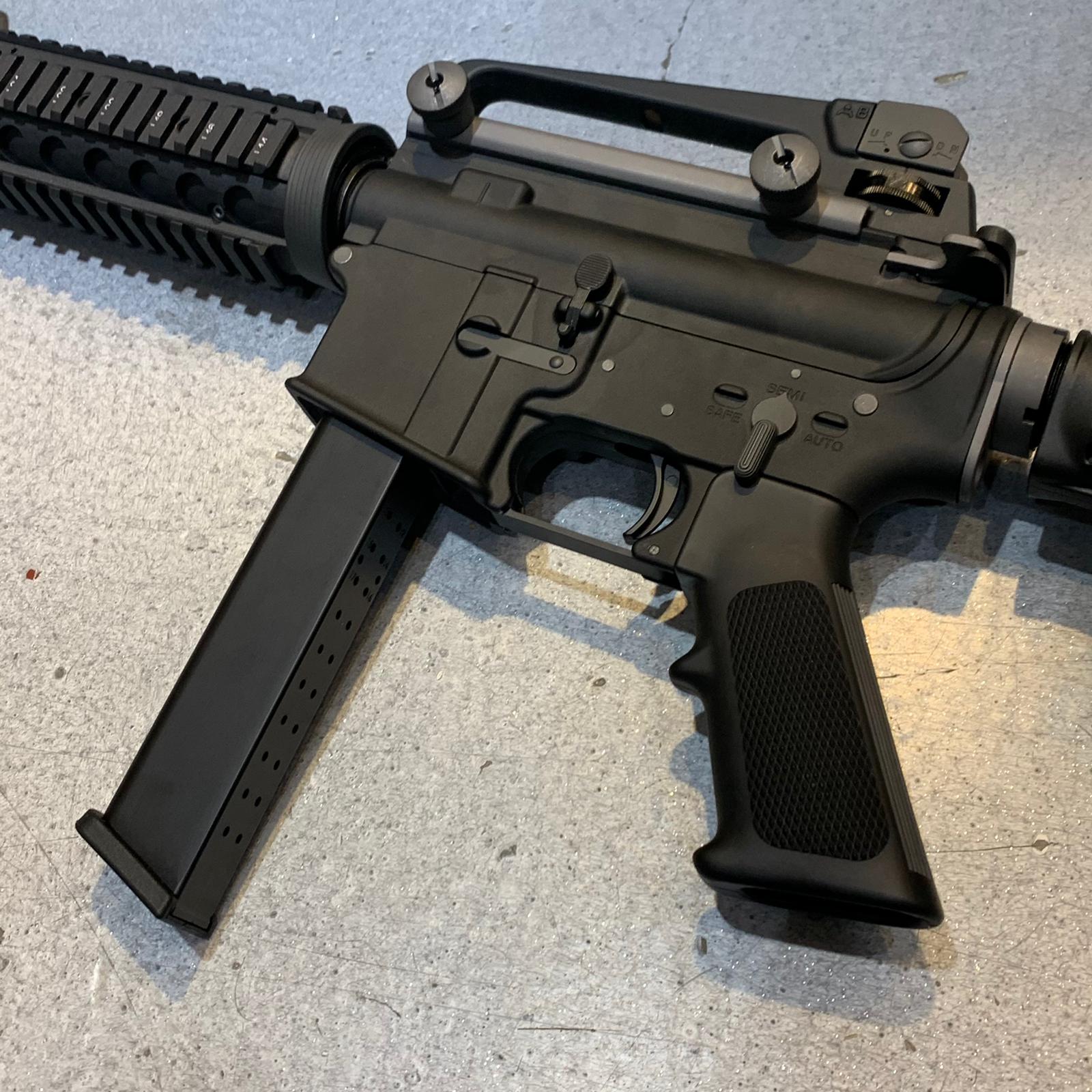 WE M4 RIS PCC Version GBB Rifle Airsoft ( Black )