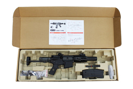 WE R5C AIR Gas Blow Back Open Chamber Rifle Black Edition ( GBB )