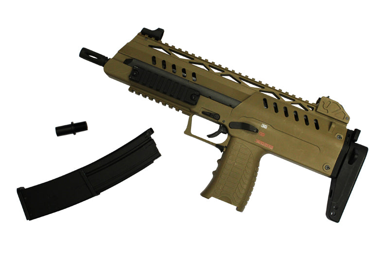 WE SMG-8 Airsoft Gas Blowback ( GBB ) ( Tan )