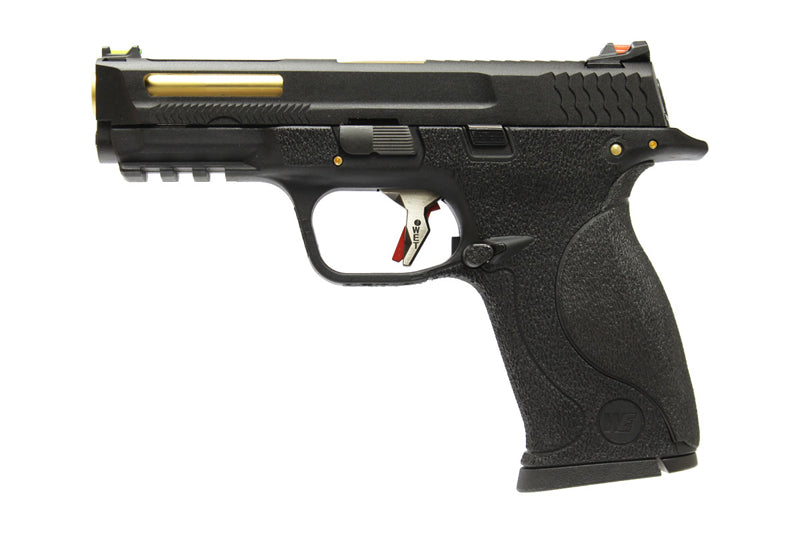 WE Toucan T1 B W/HOLD Pistol Airsoft ( BK SLIDE / GD BARREL / BK FRAME )